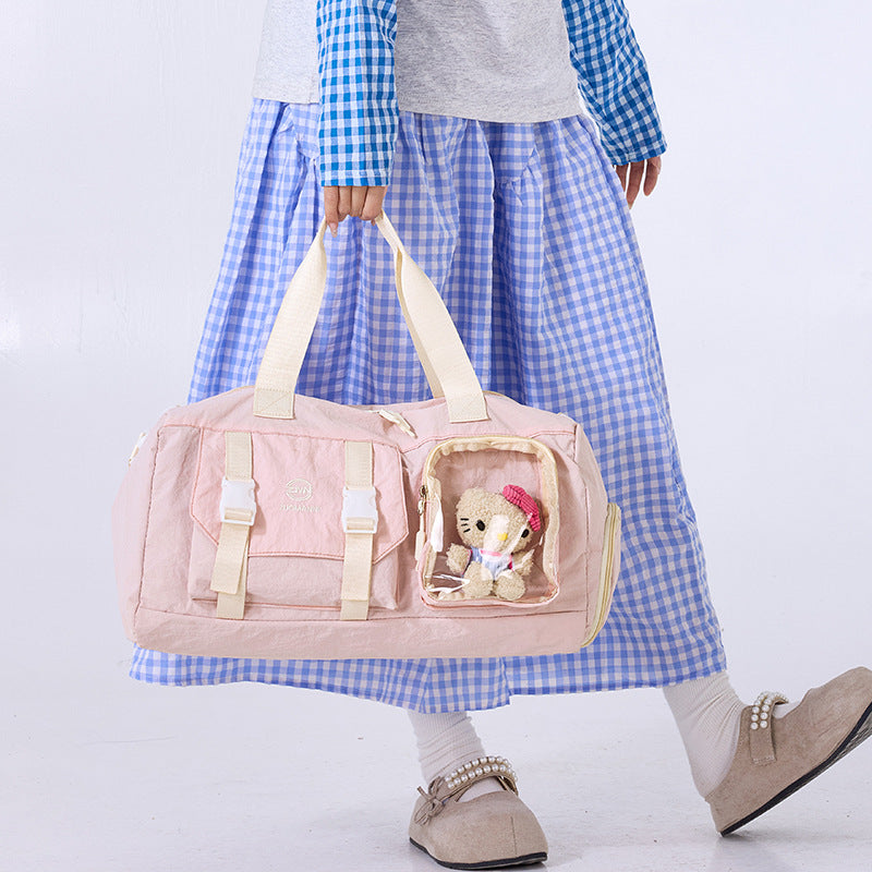 Vielseitige Sport-Duffel-Tasche mit transparentem Fach Karnz