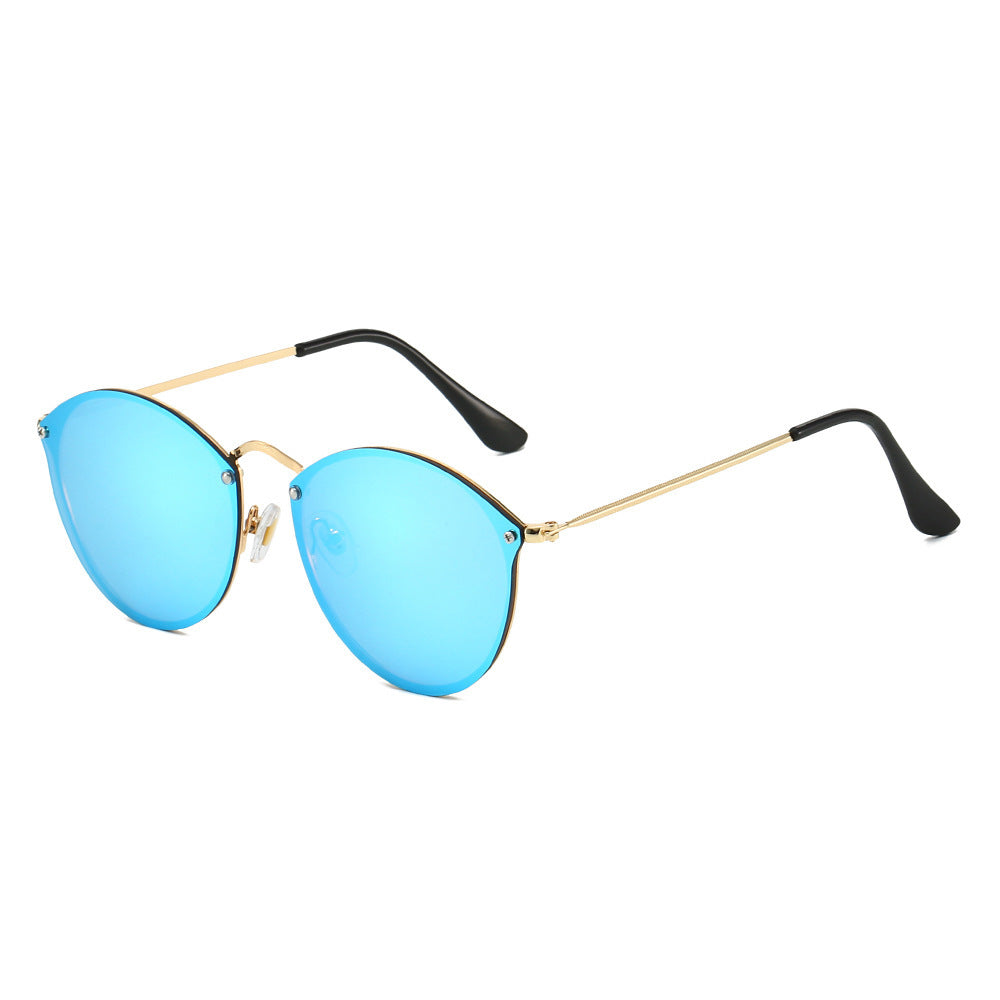 Trendige Runde Sonnenbrille Im Eleganten Design Karnz