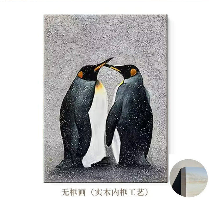 Künstlerische Pinguin-Leinwandkunst