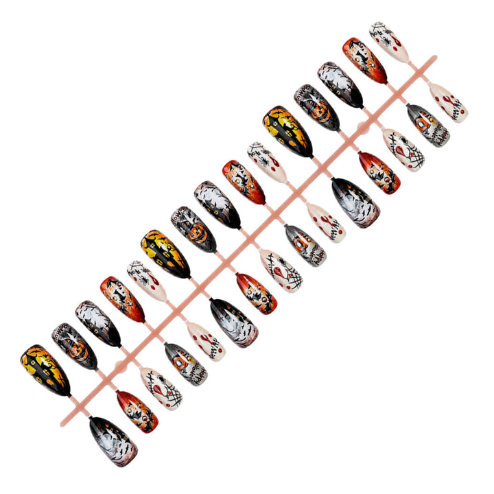 Kreatives Kunstnagelset mit Halloween-Motiven Karnz