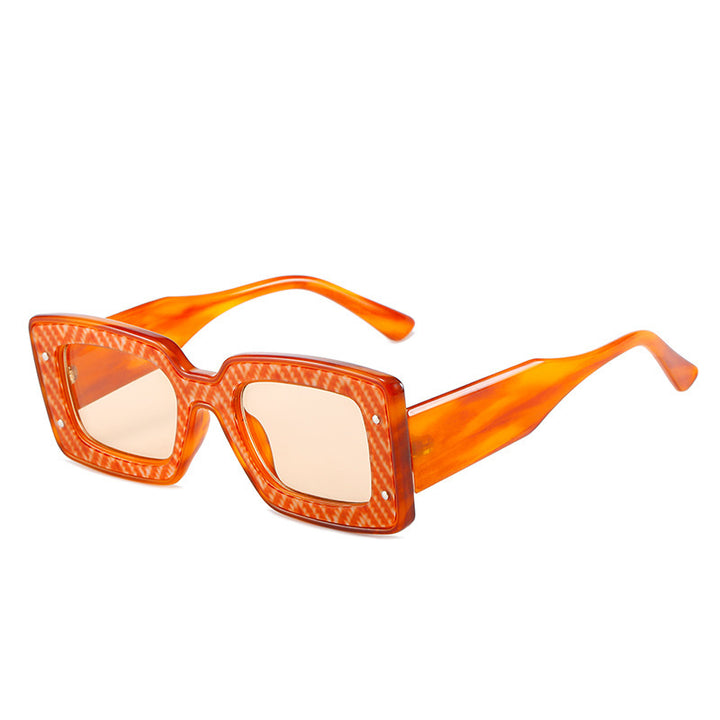Fette geometrische Sonnenbrille Karnz