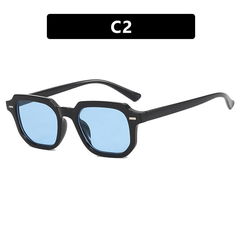 Damen quadratische Sonnenbrille mit stilvoller Rahmenstruktur und UV-Schutz Karnz