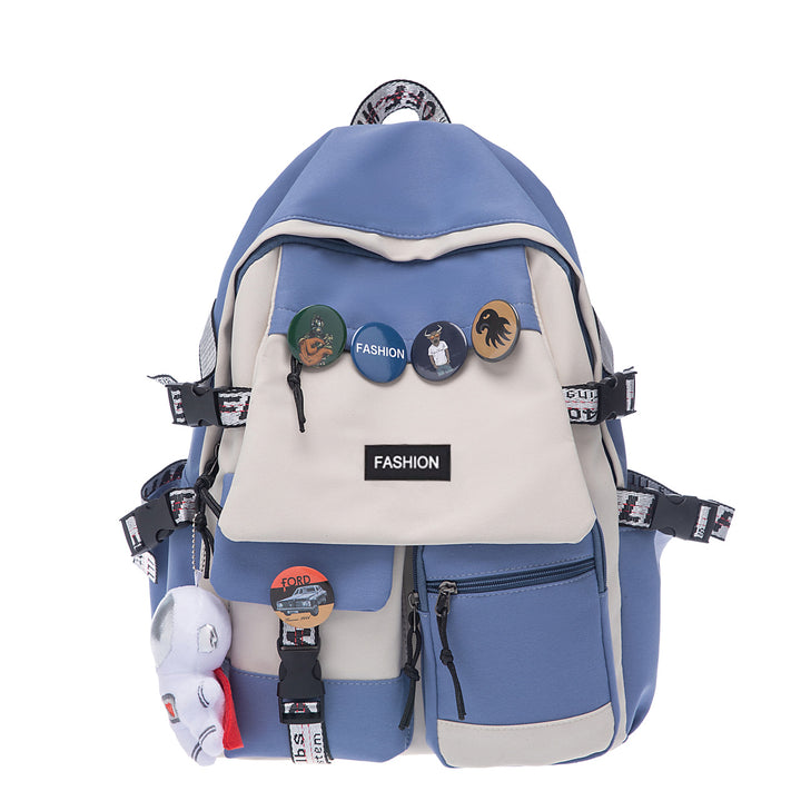 Moderner Rucksack mit Vielseitigen Fächern und Kreativen Applikationen Karnz