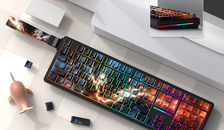 Gasket-Montierte RGB Mechanische Tastatur Karnz