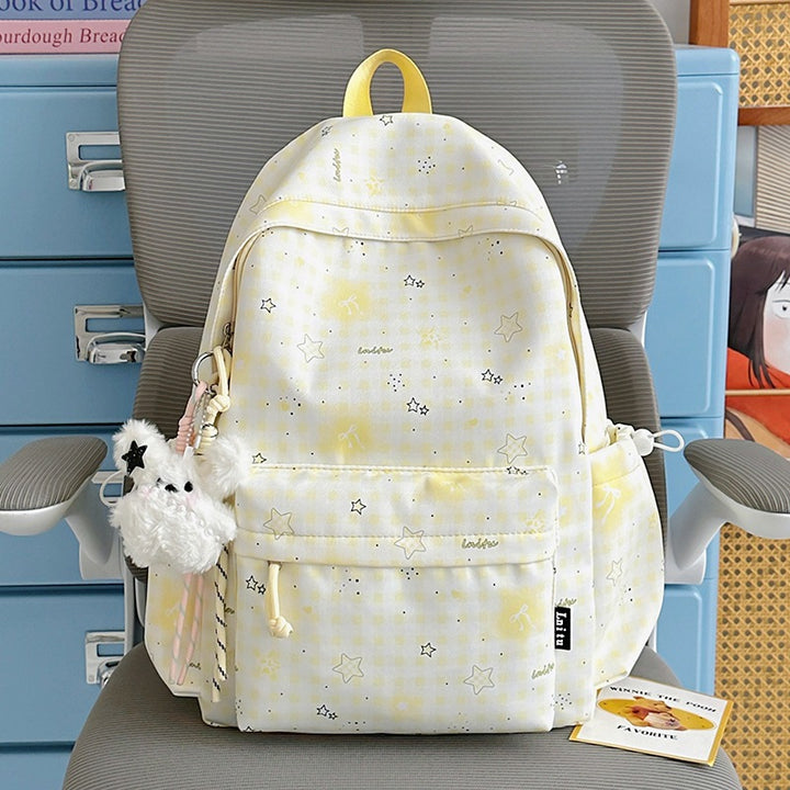 Stylische karierte Druck Rucksack Karnz