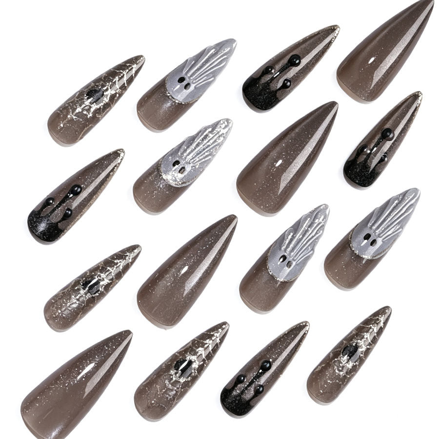 Künstlerisches Stiletto-Nagelkunst-Set Karnz