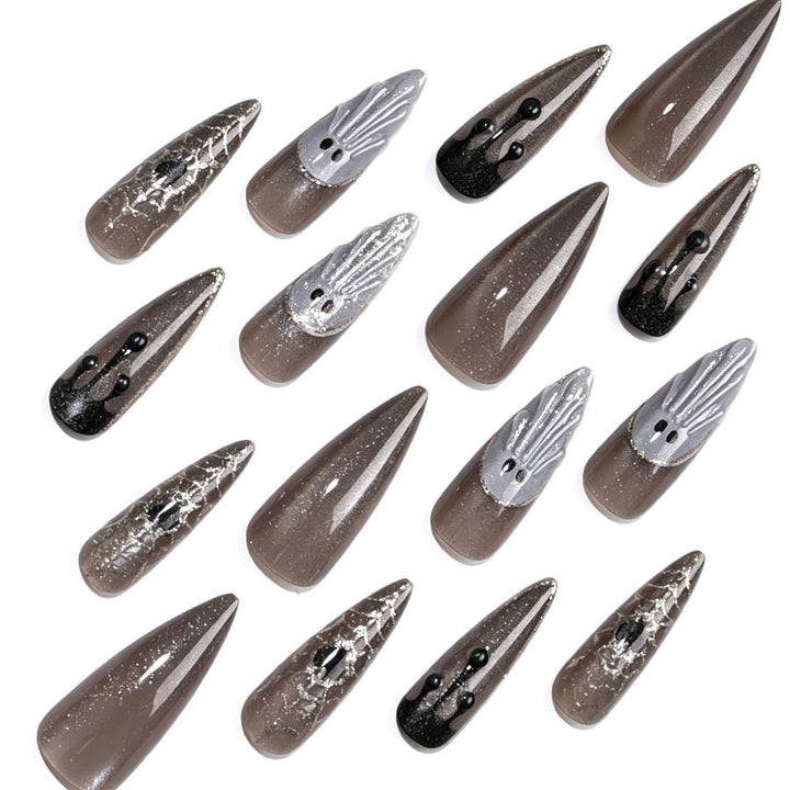 Künstlerisches Stiletto-Nagelkunst-Set Karnz