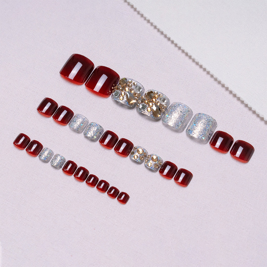 Dekorative Strass-Pediküre 1791110397