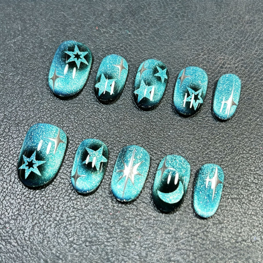 Künstlerisches Ombre Glitter Nagelkunst Set Karnz