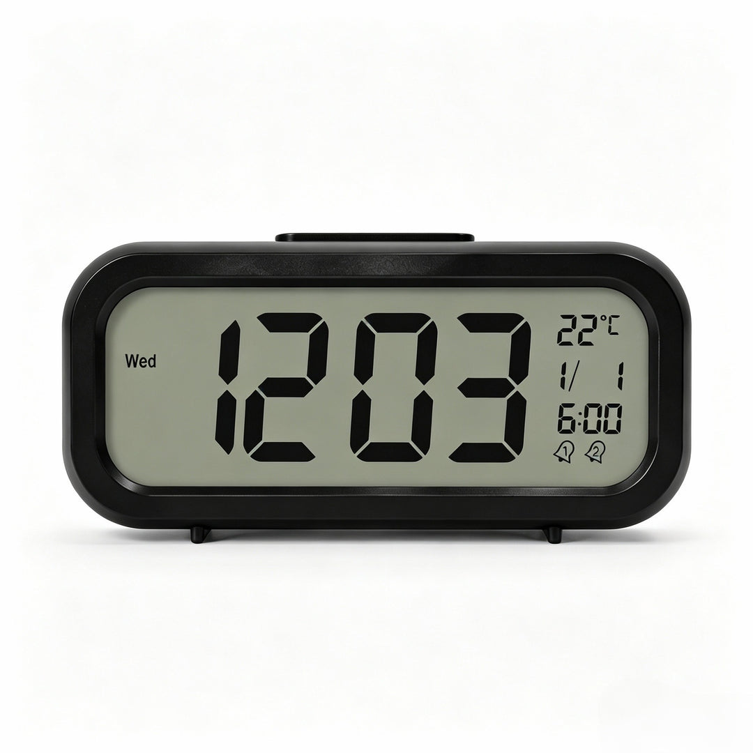 Digitaler Tischwecker mit Temperatursensor und Großem Led-Display Karnz