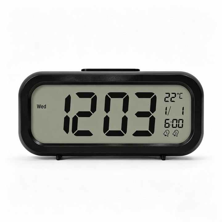 Digitaler Tischwecker mit Temperatursensor und Großem Led-Display Karnz
