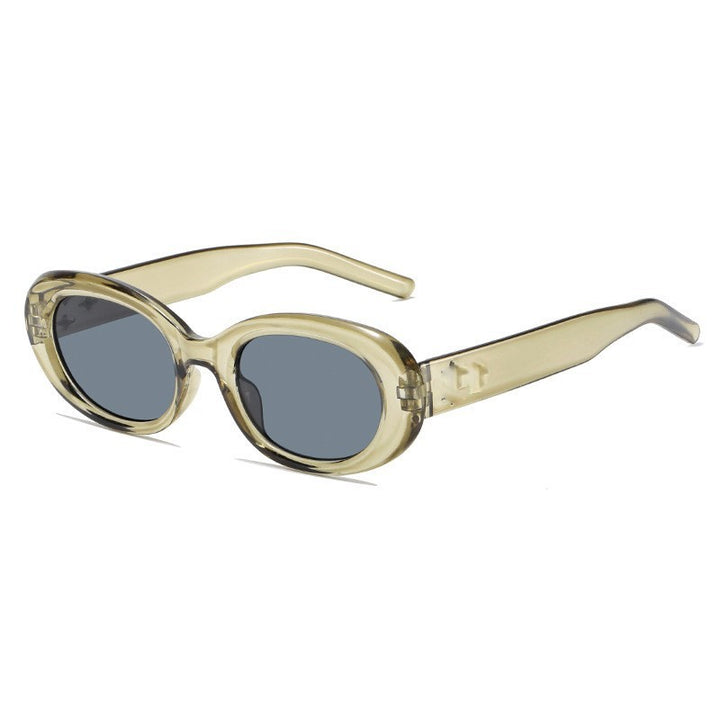 Modische ovale Sonnenbrille Karnz