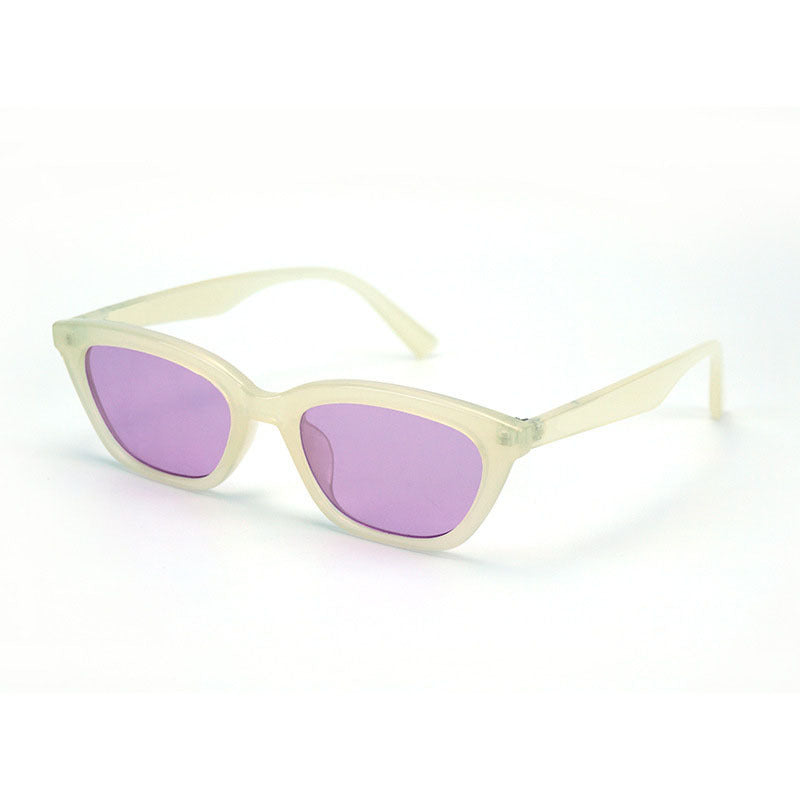 Damen Modische Cat-Eye Sonnenbrille mit elegantem transparenten Rahmen Karnz