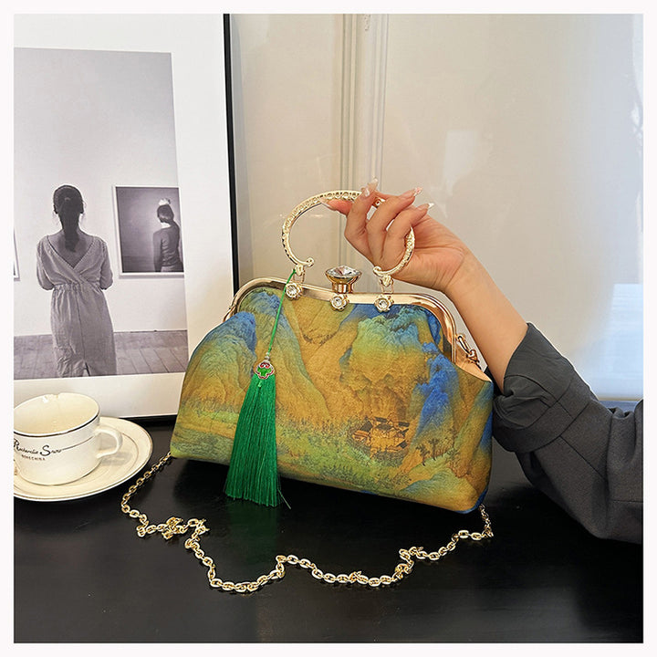Vintage kunstinspiriertes Handtasche