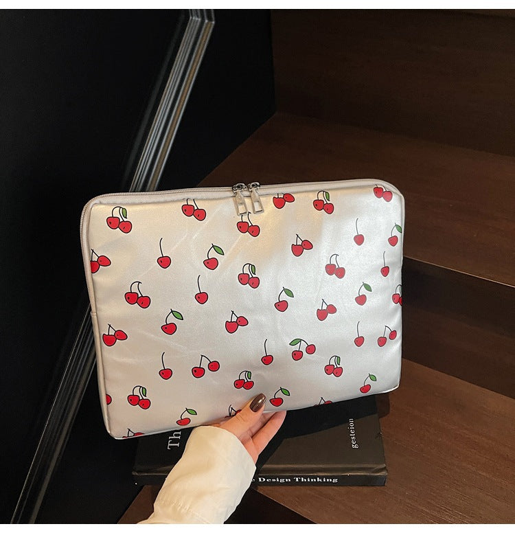 Verspielte Kirschmotiv Laptop Sleeve Karnz