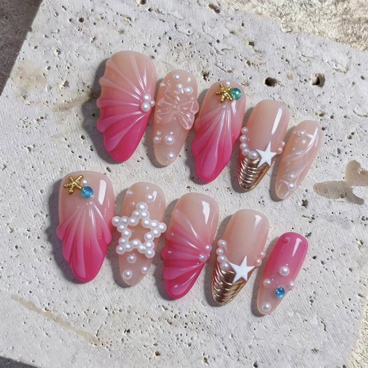 Dekorative 3D Nagelkunst Tipps Set