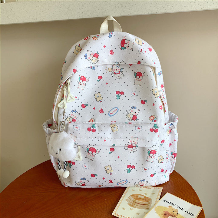 Verspielter Charakterdesign-Rucksack