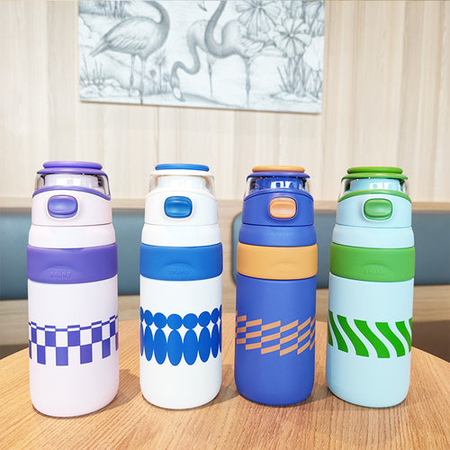 Damen BPA-freie Wasserflasche mit innovativem Sicherheitsverschluss Karnz