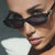 Damen elegante Cat-Eye Sonnenbrille mit feinen Akzenten Karnz
