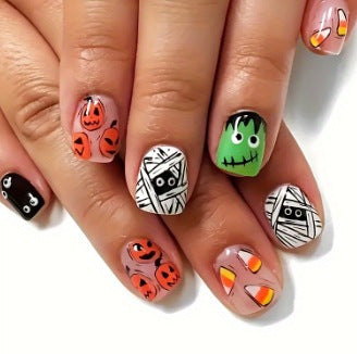 Künstlerische Halloween-Themen Nagelkunst Karnz 1789915324