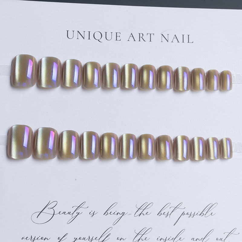 Iridescent Gel Press-On-Nagelverlängerungen
