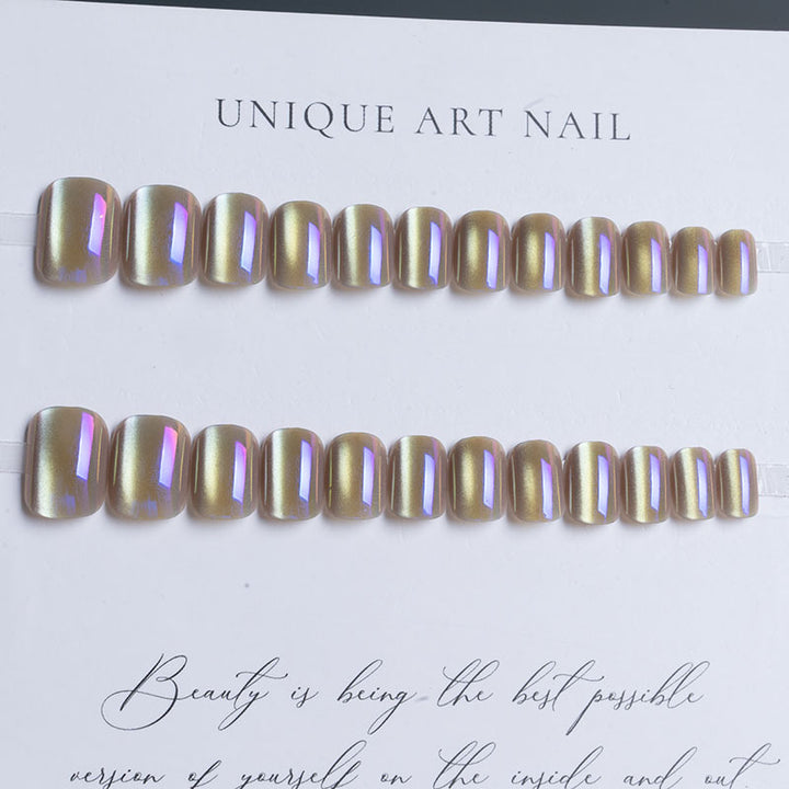 Iridescent Gel Press-On-Nagelverlängerungen