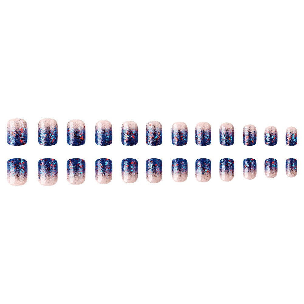 Glitzerverlauf Press-On Nagelset Karnz