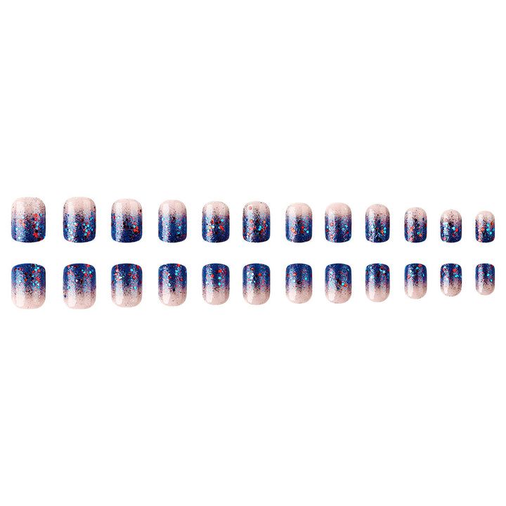 Glitzerverlauf Press-On Nagelset Karnz