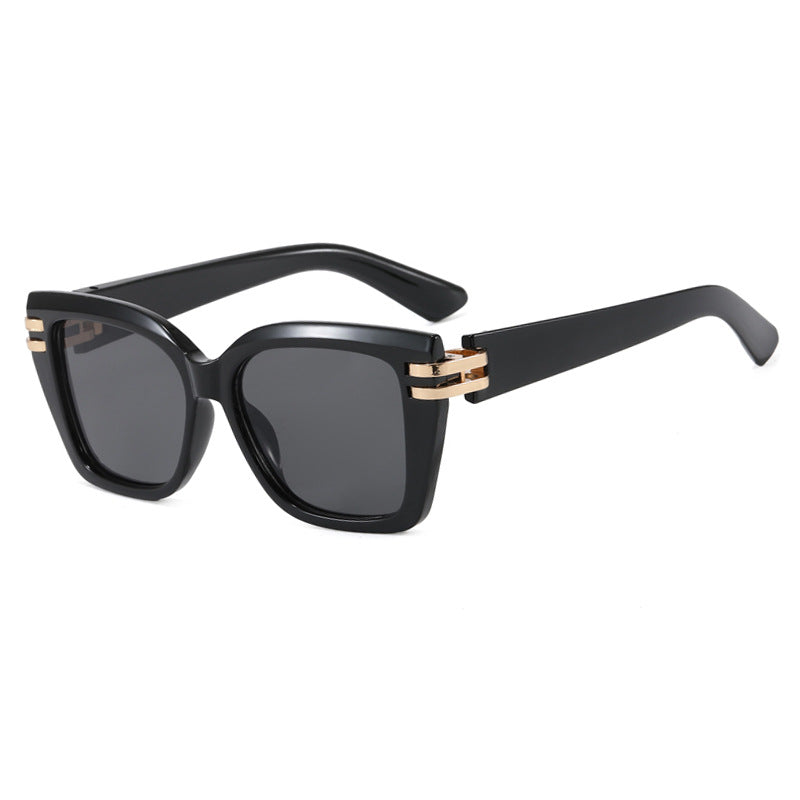 Damen stylish oversized Sonnenbrille mit luxuriösen Details Karnz