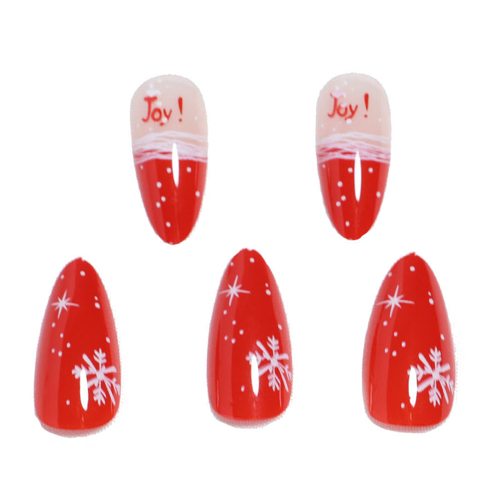 Künstlerisches Glitter Press-On Nagelset Karnz