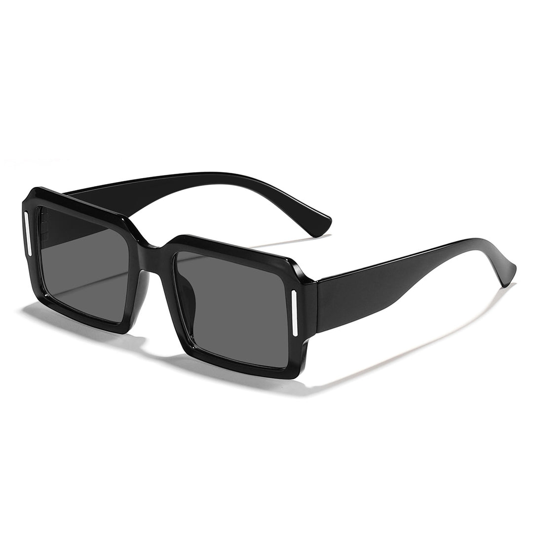 Damen modische quadratische Sonnenbrille mit stylischem Kunststoffrahmen Karnz