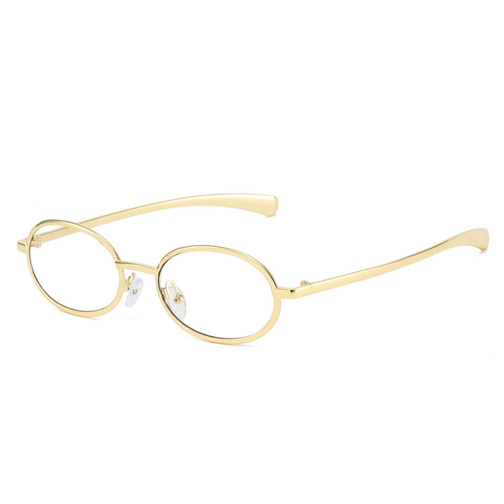 Stilvolle Retro-Oval-Sonnenbrille Karnz