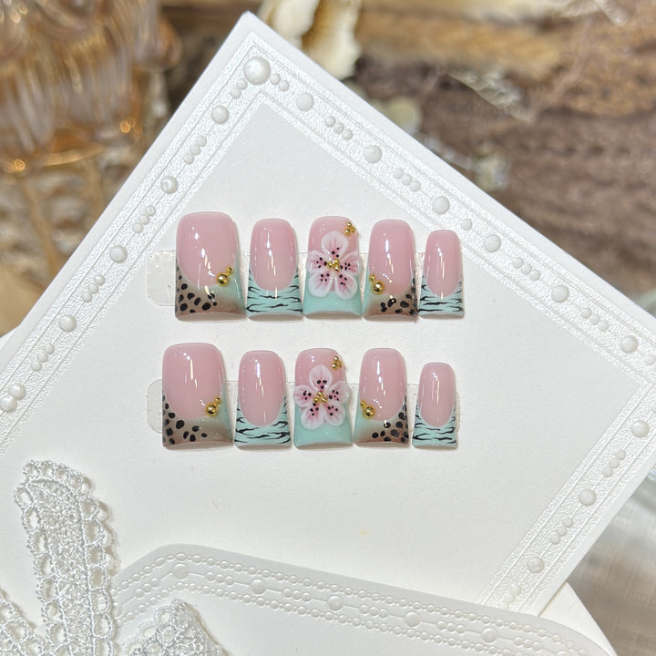 Wiederverwendbares Press-On Nagelset Karnz