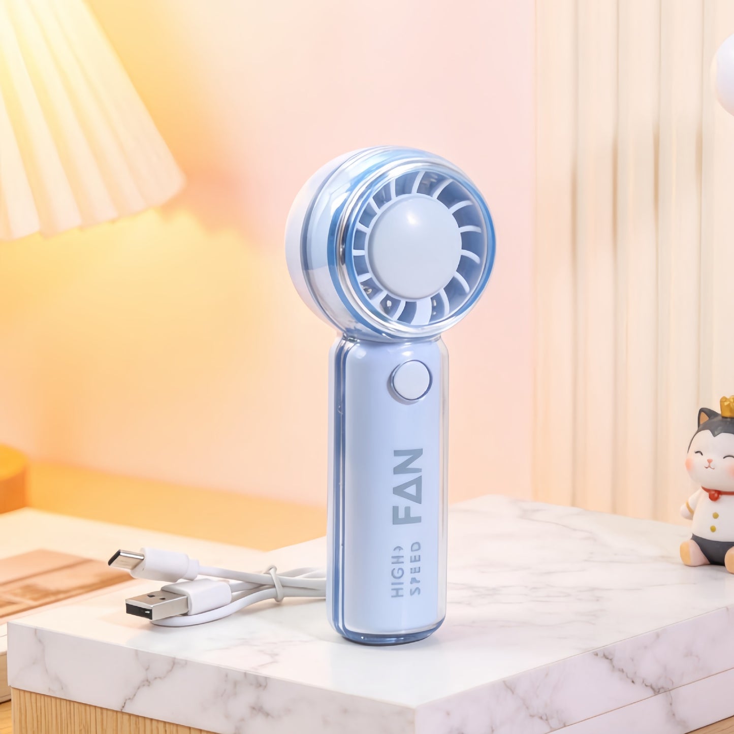 Damen Tragbarer Handventilator mit süßem Tiermotiv Karnz