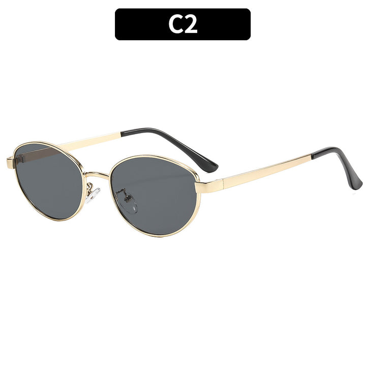 Moderne ovale Sonnenbrille