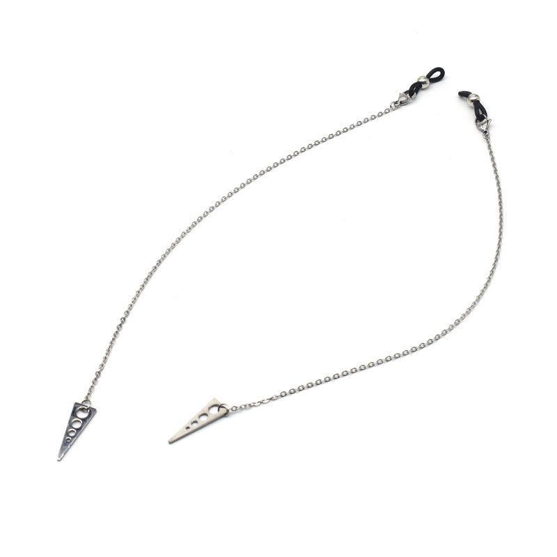 Stylische Edelstahl Brillen Kette Karnz