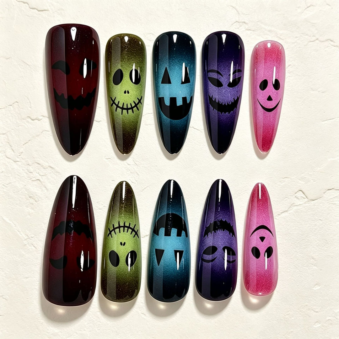 Halloween-Themen Glitter Nagelkunst Tipps Karnz