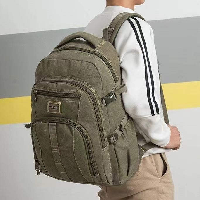 Multifunktionaler Canvas-Reiserucksack Karnz