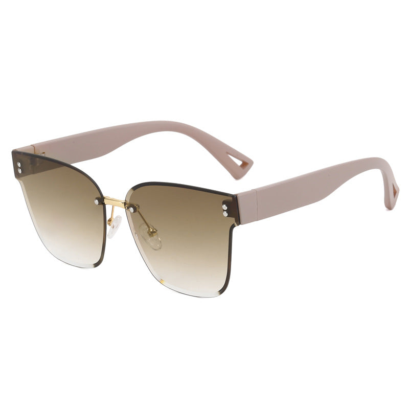 Damen stylische Sonnenbrille mit elegantem Schilddesign Karnz