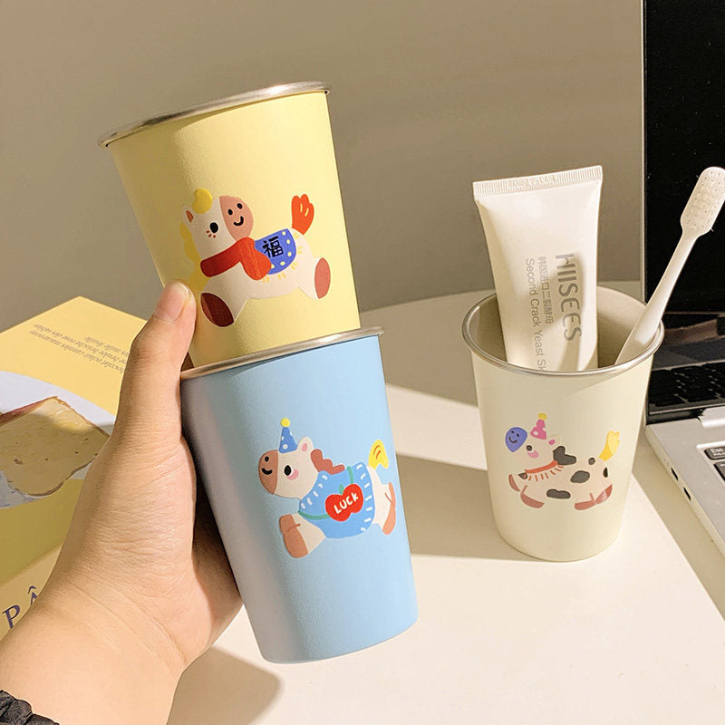 Trinkbecher mit Lustigem Kuhdesign Karnz