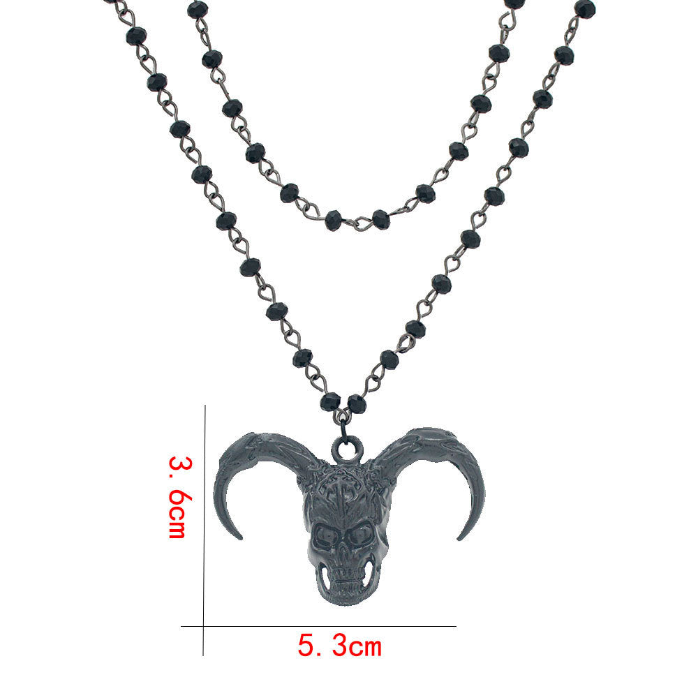 Schichteter Kristall-Mond Schmuckset Karnz