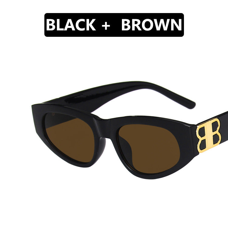 Damen modische Cat-Eye Sonnenbrille mit luxuriösen Akzenten Karnz