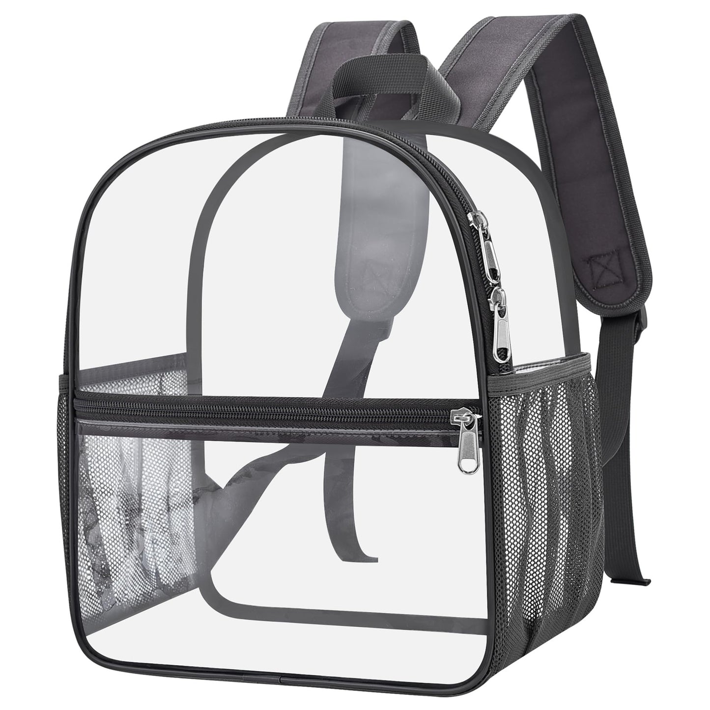 Unisex durchsichtiger Rucksack mit funktionalem Design und mehreren Fächern Karnz