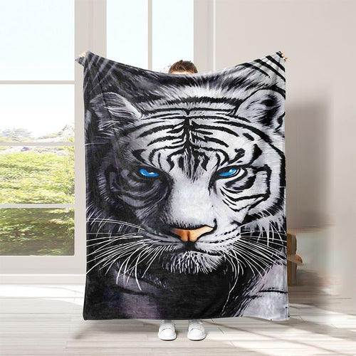 Tiger-Themen Weiche Plüsch-Wurfdecke