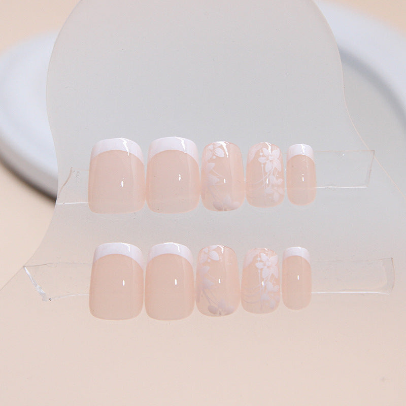 Blumen Design Presse-On Nagelspitzen Karnz