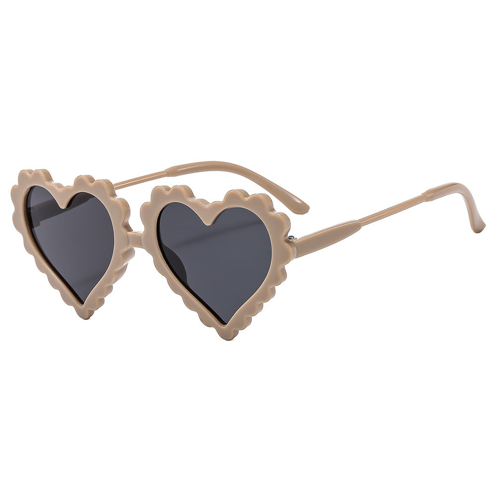 Damen verspielte Herzform Sonnenbrille Karnz