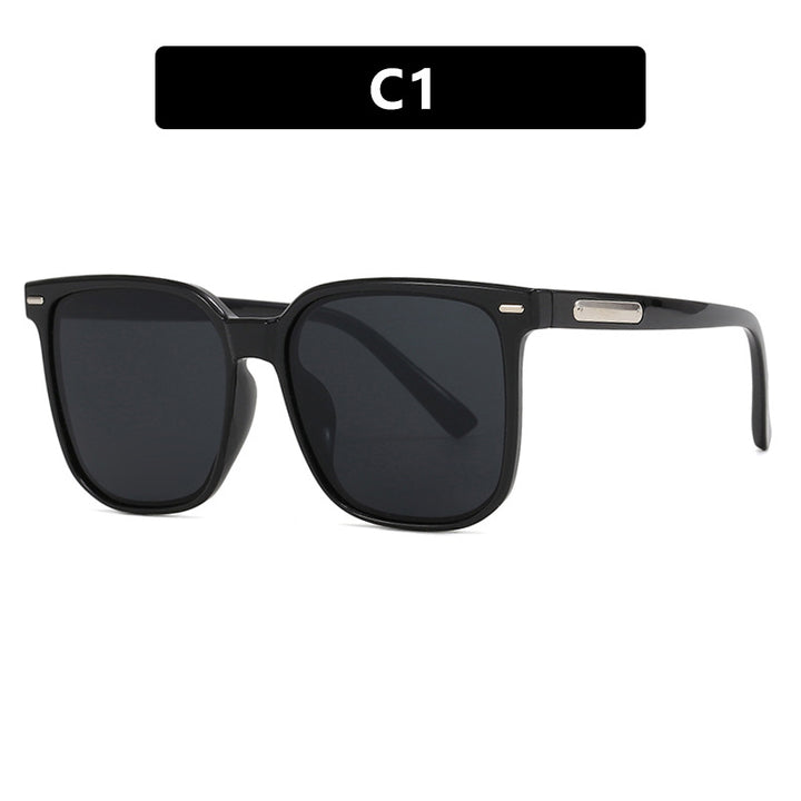 Damen quadratische Sonnenbrille mit robustem Rahmen und polarisierten Gläsern Karnz