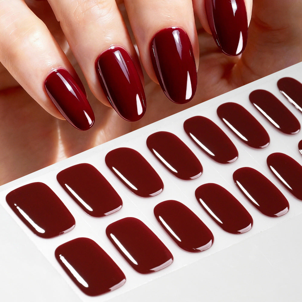 Hochglänzende Gel-Nagel-Wraps