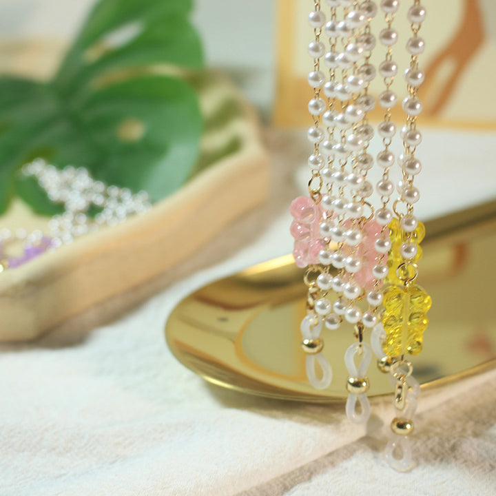 Elegantes Perlenbrillenband Karnz