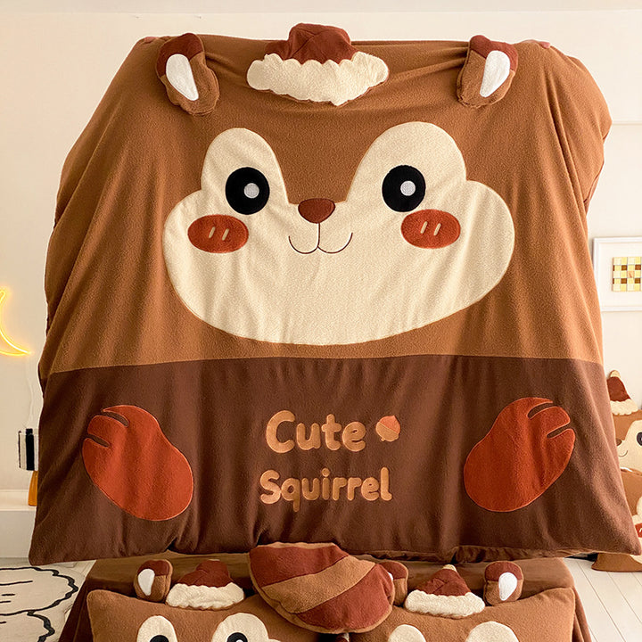 Kuschelige Baby‑Fleecedecke mit Pinguinapplikation und Spieldecken‑Design